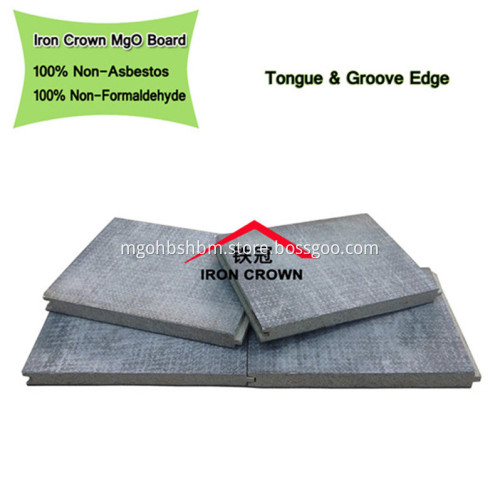 Fire-protection No-formaldehyde MgO Panel With Shiplap Edge
